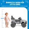 12V Kids Electric Truck with Parent Remote Control, 3-Speed Ride-on Car, Spring Suspension, Bluetooth Music Player & LED Lights, Ideal Gift for Children view 2