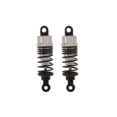 4pcs RC Auto Parts 60mm Metal Shock Absorber Damper for 1:10 H-SP HP-I Flat Car Drift Racing RC Car Parts(Silver 2pcs)