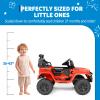 12V Kids Electric Truck with Parent Remote Control, 3-Speed Ride-on Car, Spring Suspension, Bluetooth Music Player & LED Lights, Ideal Gift for Children view 2