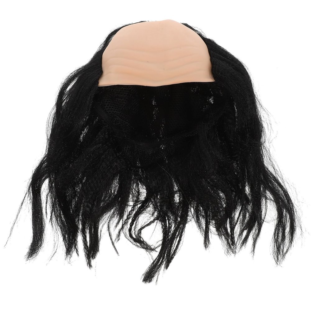HONMEET Halloween Bald Man Wig Synthetic Cosplay Wig for Men Party Costume Accessory Bald Cap for Masquerade and Dress-Up