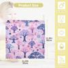 CUPADA 3 Pack Baby Washcloths Muslin Face Towels Magical Forest Trees on Pink Absorbent Soft Burp Wipe Towel Wash Wipes Infant Newborn Washcloth view 2