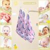 CUPADA 3 Pack Baby Washcloths Muslin Face Towels Magical Forest Trees on Pink Absorbent Soft Burp Wipe Towel Wash Wipes Infant Newborn Washcloth view 4