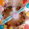 Magic Bubble Wand, Colorful Smoke Bubble Machine, Magic Bubbles Machine with Gloves, Rechargeable Bubbles Fog Wand for Outdoor Party & Interactive Play (Blue) view 3