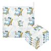 CUPADA Baby Face Towels Muslin Washcloths Hippo Relaxing Beach Chair Absorbent Burp Wash Wipes Soft Towel for Newborn Infant 5Pcs view 1