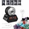 Rock Tumbler Kit, 3 lbs Rock Polishing Kit with 4 Speed Settings & 9-Day Timer, Low-Noise Stone Polisher with Rough Gemstones & Grits for Kids & Adults view 1