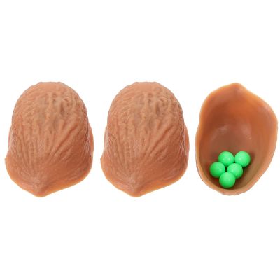 BESPORTBLE Creative Three-Shell Game and 5 Soft Balls Trick Set - Skills Toy for Kids 2 Years and Up
