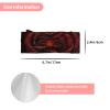 GGNKDL Lava Rose printing Baby bow headband, elastic headband, soft hair accessories suitable for newborns, children, toddlers and girls view 3