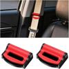 2PCS Car Seat Belt Adjuster Clips,Adjustable Universal Seat Belt Positioner Clip for Adults/Kids,Prevent The Seat Cushion from Moving During Use for More Comfortable Driving (red) view 1