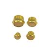 Pneumatic Flat Head Brass Exhaust Muffler M5 1/8" 1/4" 3/8" 1/2" Noise Muffler Fitting Solenoid Valve Filter Connector(SLM-04) view 2