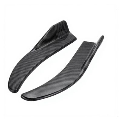 1 Pair Universal Car Bag Corner Bumper Spoiler Front Rear Lip Anti-Collision Car Side Skirt Anti Collision Rear Corner Accessory(1 Pair Carbon Fiber)