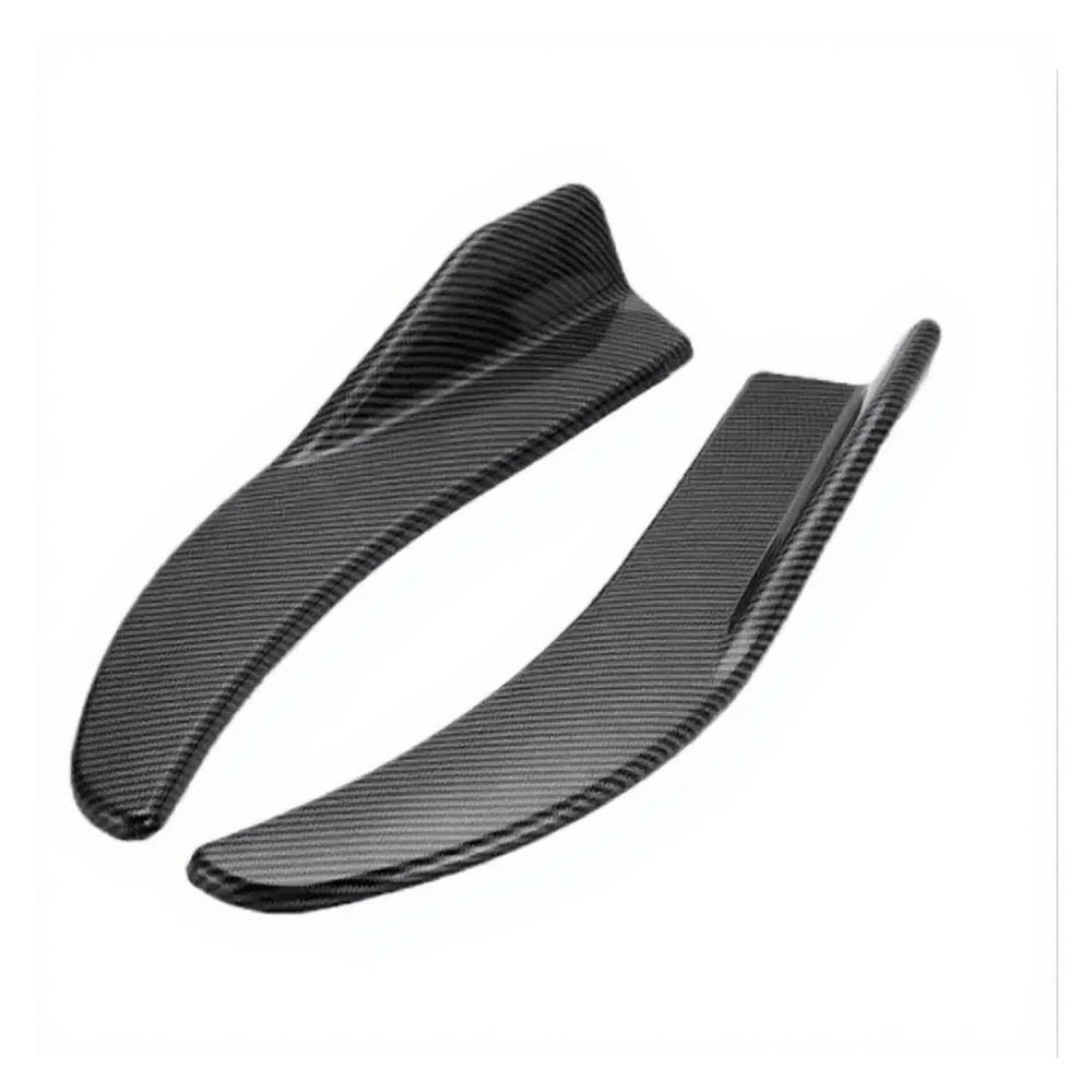 1 Pair Universal Car Bag Corner Bumper Spoiler Front Rear Lip Anti-Collision Car Side Skirt Anti Collision Rear Corner Accessory(1 Pair Carbon Fiber)