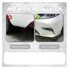 1 Pair Universal Car Bag Corner Bumper Spoiler Front Rear Lip Anti-Collision Car Side Skirt Anti Collision Rear Corner Accessory(1 Pair Carbon Fiber) view 3