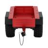 Aluminum Alloy RC Trailer Car, Highly Simulation RC Car Vehicle Model, Metal Plate Spring Suspension with Rubber Tires, Durable Toy Trailer for SCX10 90046 TRX6 (Red) view 2