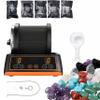 Rock Tumbler Kit, 2 lbs Rock Polishing Kit with 4 Speed Settings & 4-Day Timer, Low-Noise Stone Polisher with Rough Gemstones & Grits for Kids & Adults view 1