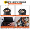 Rock Tumbler Kit, 2 lbs Rock Polishing Kit with 4 Speed Settings & 4-Day Timer, Low-Noise Stone Polisher with Rough Gemstones & Grits for Kids & Adults view 4