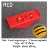 Gonetre Kids Sensory Balance Board Toy Totter For Kids Outdoor Seesaw PE Sensory Training Equipment For Childrens Balance Ability Development Family Kindergarten Use 45X15X10 Cm Bright (red) view 3