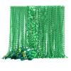 Becfupo 100 Pack St. Patricks' Day Beads Necklaces Bulk, Shamrock Shaped Necklaces Green Beaded Necklaces Hanging With Pendants For Green Irish St. Patricks Party Decoration view 1