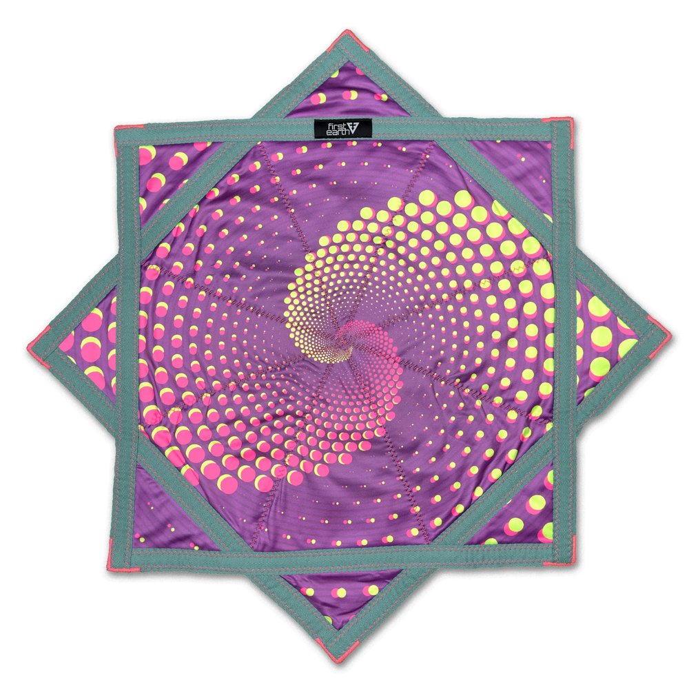 First Earth Flow Star - Dapo Star - Flow Toy Spiral 4 (UV), 25.5" - Regular