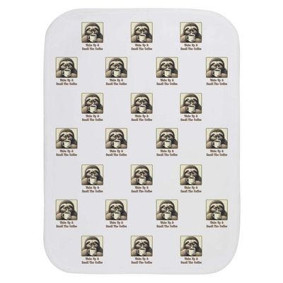 Azeeda 'Sloth with Coffee Mug' Baby Burp/Wash Cloth (BC00037751)