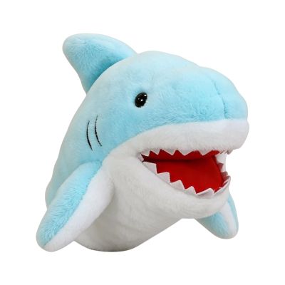 Animal Hand Puppets  Plush 20cm | Stuffed Shark Toy with Moveable Mouth, Plush Puppet for Kids, Family, Home, Party, School, Classroom, Playroom, Daycare, Role-Playing and Interactive Fun