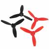 4PCS RC Airplane Propeller Replacement for Bebop 2 Drone, RC Propeller Accessory, Lightweight Aerodynamic Design with Triangular Blades, Durable Plastic Material for Enhanced Perfo (2 Black 2 red) view 3