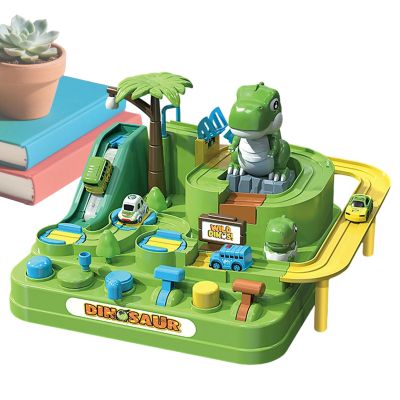 Car Race Track ABS | Sliding Train Ramp Game, Kids Race Track Game Car Adventure Toy|Puzzle Adventure ar rack, Christmas Dinosaur Theme Racing Toy for Boys and Girls in Kindergarten, Home