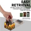 ETLKJVBL for MTG Deck Box, Premium Trading Card Storage Box, Cardinals on Fence by Sunflowers Offering Organization & Protection with a Capacity for 100+ Anime Card Sleeves view 2