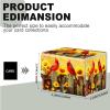 ETLKJVBL for MTG Deck Box, Premium Trading Card Storage Box, Cardinals on Fence by Sunflowers Offering Organization & Protection with a Capacity for 100+ Anime Card Sleeves view 3
