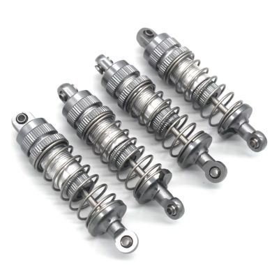 RC Car Shock Absorbers For MJX M162 M163 16207 16208 16209 16210 H16V3 1/16 Metal Hydraulic Shock Absorber RC Upgrade Parts(Light gray)