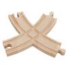 Wooden Train Track Expansion Set Adapter Railroads Toy Track Accessories for Boys Girls Child- 14.5cmx14cmx1.2cm view 1
