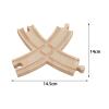 Wooden Train Track Expansion Set Adapter Railroads Toy Track Accessories for Boys Girls Child- 14.5cmx14cmx1.2cm view 4