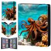4 Pocket Trading Card Binder 160 Side Loading Pocket Album with Sea Octopus Pattern Design Card Binder for Sports Cards & Game Cards view 1