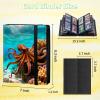 4 Pocket Trading Card Binder 160 Side Loading Pocket Album with Sea Octopus Pattern Design Card Binder for Sports Cards & Game Cards view 2