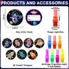 28 PCS Valentines Day Favors for Kids Classroom Light Up Finger Lights Toys with Valentine Day Cards Glow in the Dark Party Favors for KidsValentine Exchange Cards for Kid Class Party Favors view 2