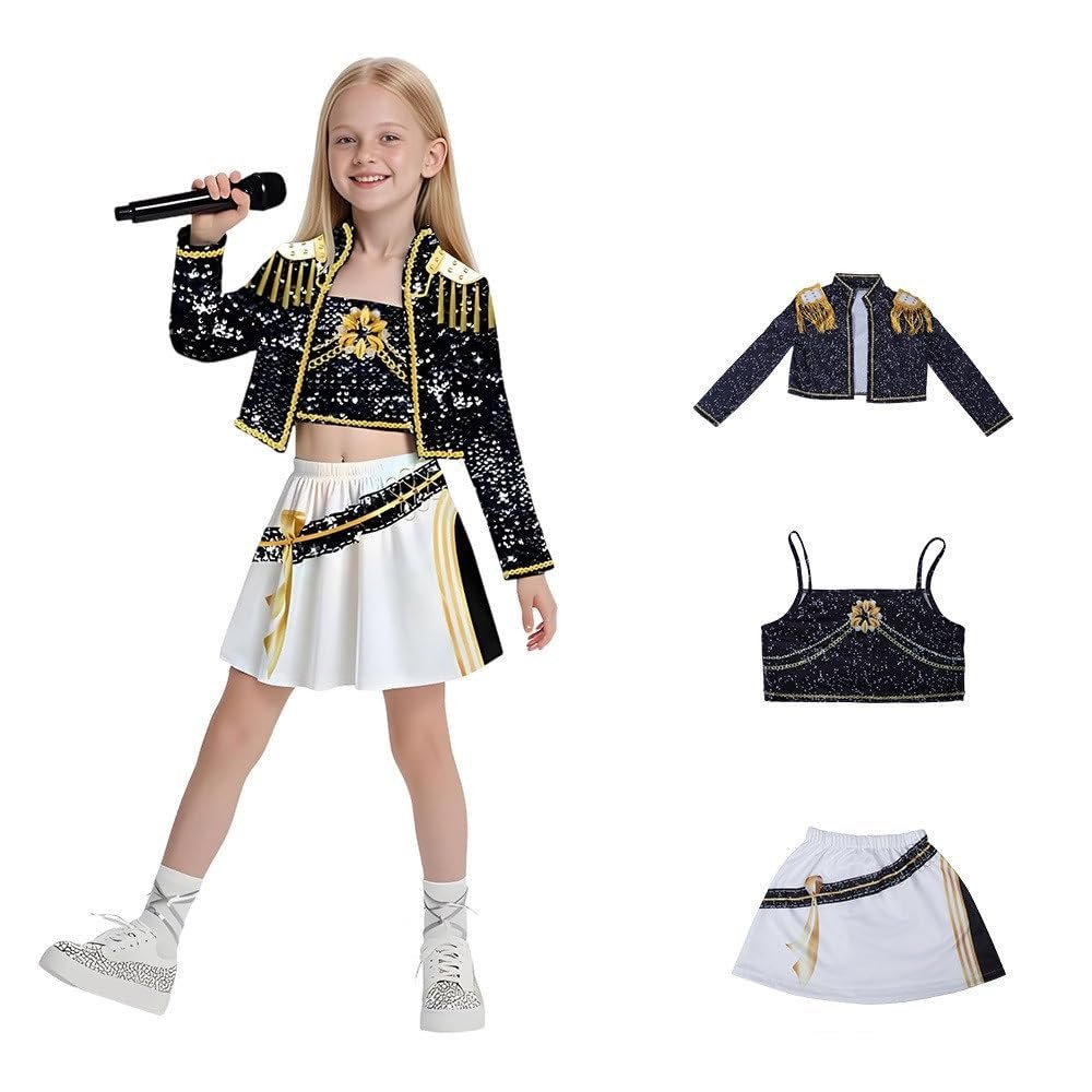2026 Christmas Costume Outfit for Teens Kids Girls Party Costumes,Toddler Stage Cosplay(G,160(Fit Height 56.9-60.8 in))