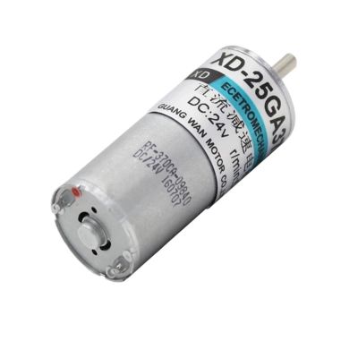 12V 24V 5W DC Gear Motor Low Speed Adjustable Speed Can CW CCW High Torque Electric Motor 25GA370(50rpm,24V only Motor)
