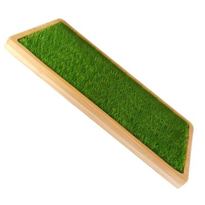 WOONEKY Tray Display Stand with Artificial Grass Base for Action Figure Model Collectors Desktop Organizer for Home Decor and Figurine Showcase