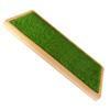 WOONEKY Tray Display Stand with Artificial Grass Base for Action Figure Model Collectors Desktop Organizer for Home Decor and Figurine Showcase view 1