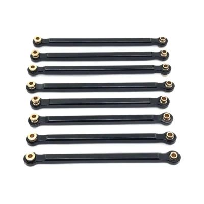 RC Crawlers Toys For MN128 MN86 G500 1/12 Metal Chassis Fixing Pull Rod Kit RC Car Upgrade Replacement Parts(Black)