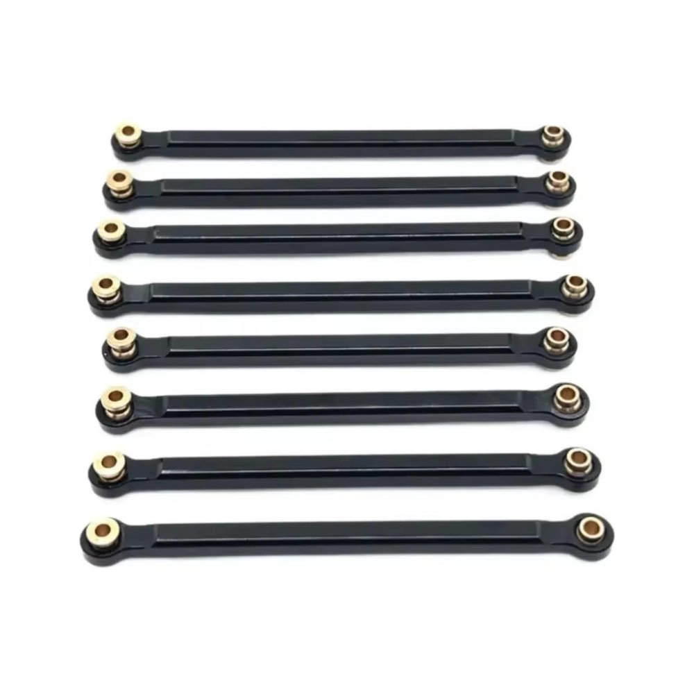 RC Crawlers Toys For MN128 MN86 G500 1/12 Metal Chassis Fixing Pull Rod Kit RC Car Upgrade Replacement Parts(Black)