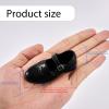 1/4 Scale Doll Shoes for Male and Female Dolls, Realistic Miniature Shoes for BJD, Fashion Outfit Accessories, Crafting- Black view 2