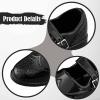 1/4 Scale Doll Shoes for Male and Female Dolls, Realistic Miniature Shoes for BJD, Fashion Outfit Accessories, Crafting- Black view 4