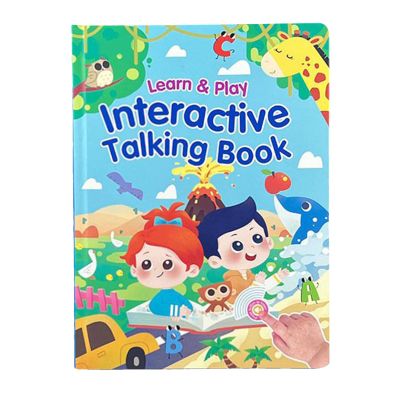 toddlerr Interactive Books - Babys Talk Book, 260 Words Electronic Talking Toy, 14 Themes for Spelling Language Learning | Speech Development Nursery Reading for Kids Early Education