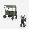 Evolur Trailblazer Wagon Stroller in Green view 2