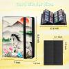 4 Pocket Trading Card Binder 160 Side Loading Pocket Album with Mountain Flowers Horse Pattern Design Card Binder for Sports Cards & Game Cards view 2