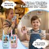 Kids Video Walkie Talkies, Pair of 2 with 300M Range, Portable Handheld Video Call Toy for Ages 3-12, for Christmas, Birthday, Outdoor CampingBlue+Pink view 2