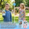 Kids Video Walkie Talkies, Pair of 2 with 300M Range, Portable Handheld Video Call Toy for Ages 3-12, for Christmas, Birthday, Outdoor CampingBlue+Pink view 3