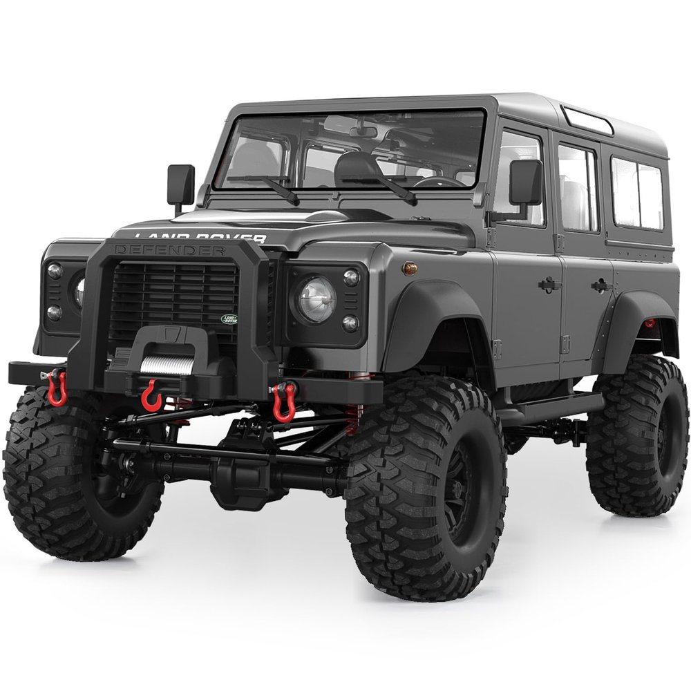 DOUBLE E 1/8 Land Rover Defender D110 RC Crawler Truck, 4x4 Offroad Hobby Grade with 550 Motor, for Adults E101