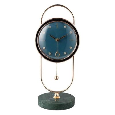HKRVPXD Rustic Shelf Clock Silent Table, Pendulum Desk, Small Decorative Mantel Clocks for Living Room Bedside Decoration Gift