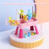 GGRH 2026 Upgraded Water Table for Toddlers 1-3 - Outdoor Toys for Kids Ages 4-8 with Pump, Summer Outside Sensory Activity Pool Toys, Kitchen Play Sink Toy with Running Water, Fishing Toy, Pink view 2